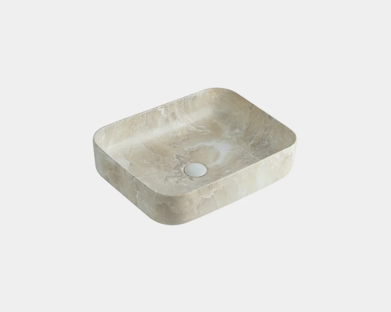 UMIVAONIK 7057 DALLAS RECTANGULAR TRAVERTINO 500X390X130 MM